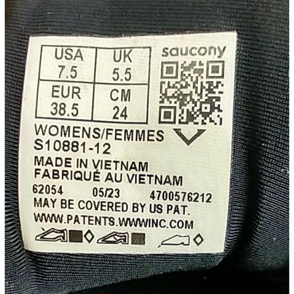 Saucony Women's Triumph 21 Sneaker All Black 7.5 Running Shoes Comfort - Picture 8 of 11